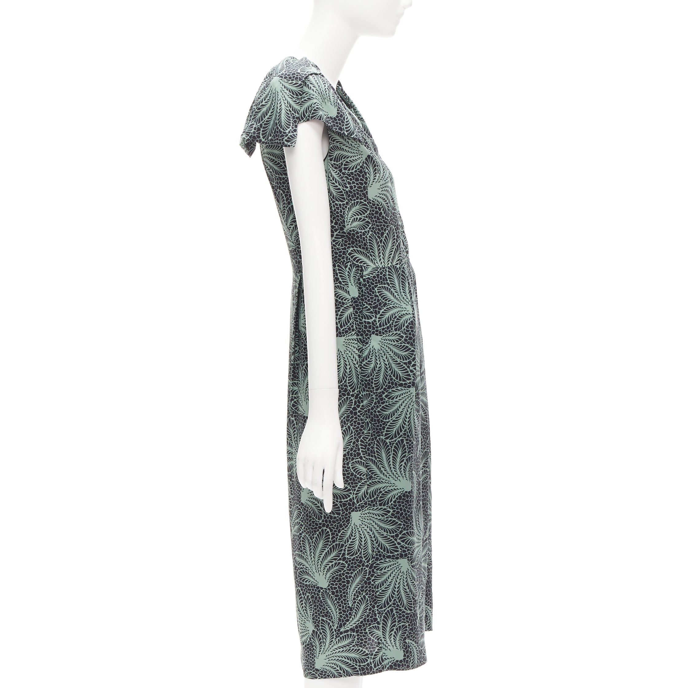 Dries Van Noten Leaf Print Midi Dress - 4