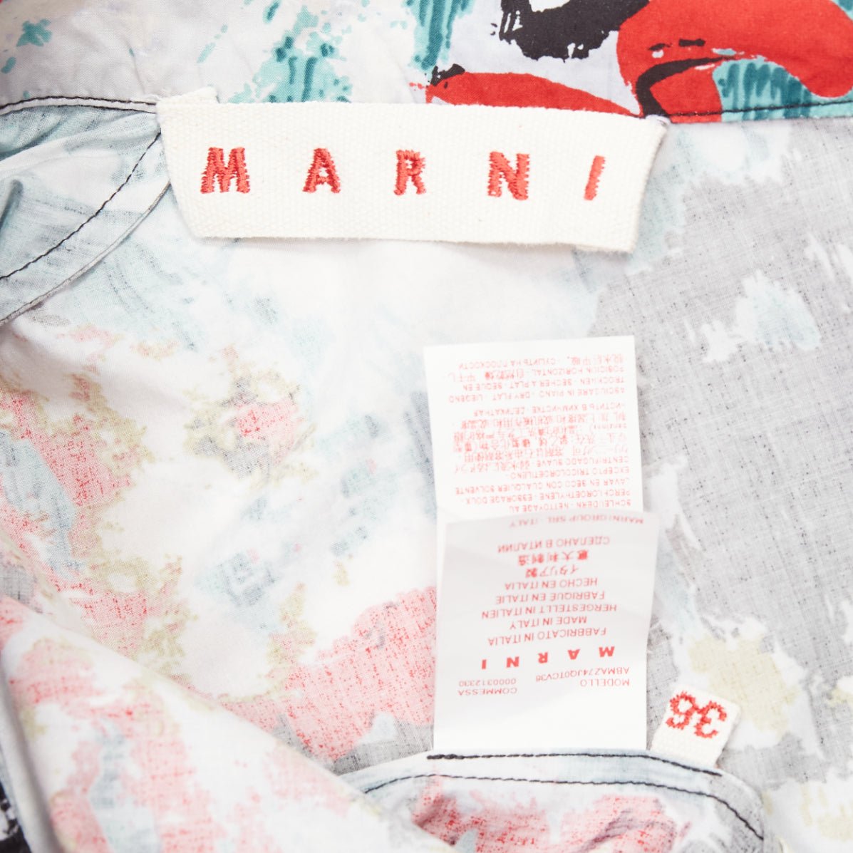 Marni Splash Print Dress - Image 10