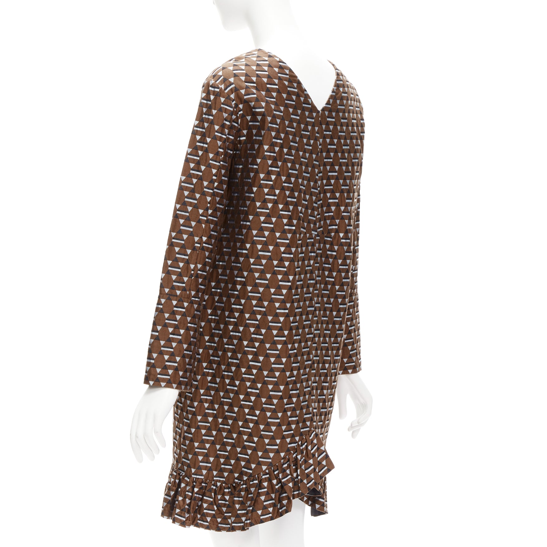 Marni Geometric Frill Dress - Detail 1