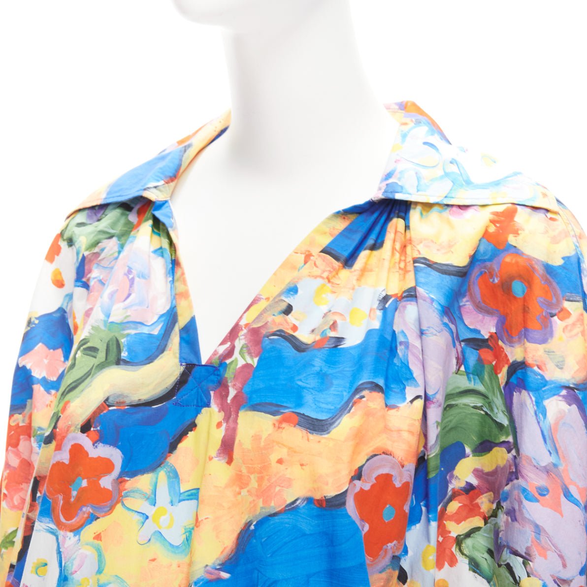 Marni Floral Batwing Dress - Back view