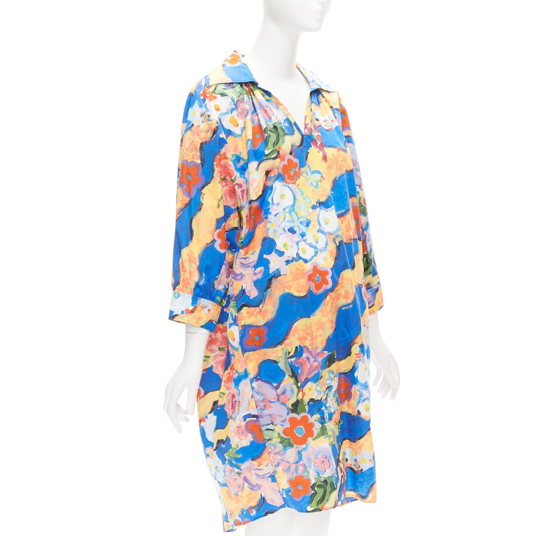Marni Floral Batwing Dress - Image 6