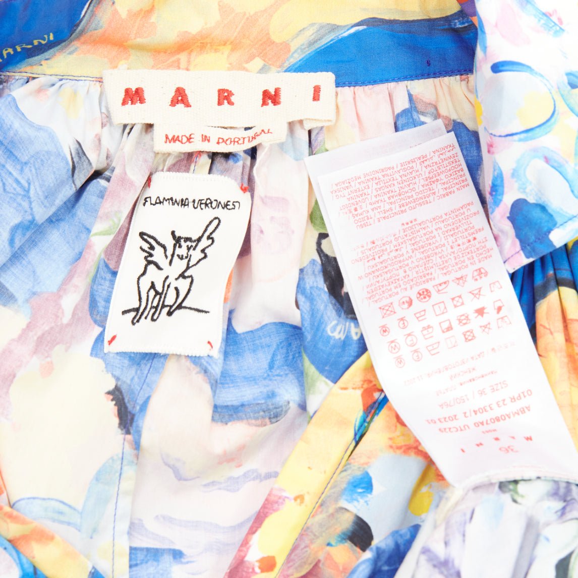 Marni Floral Batwing Dress - Image 10