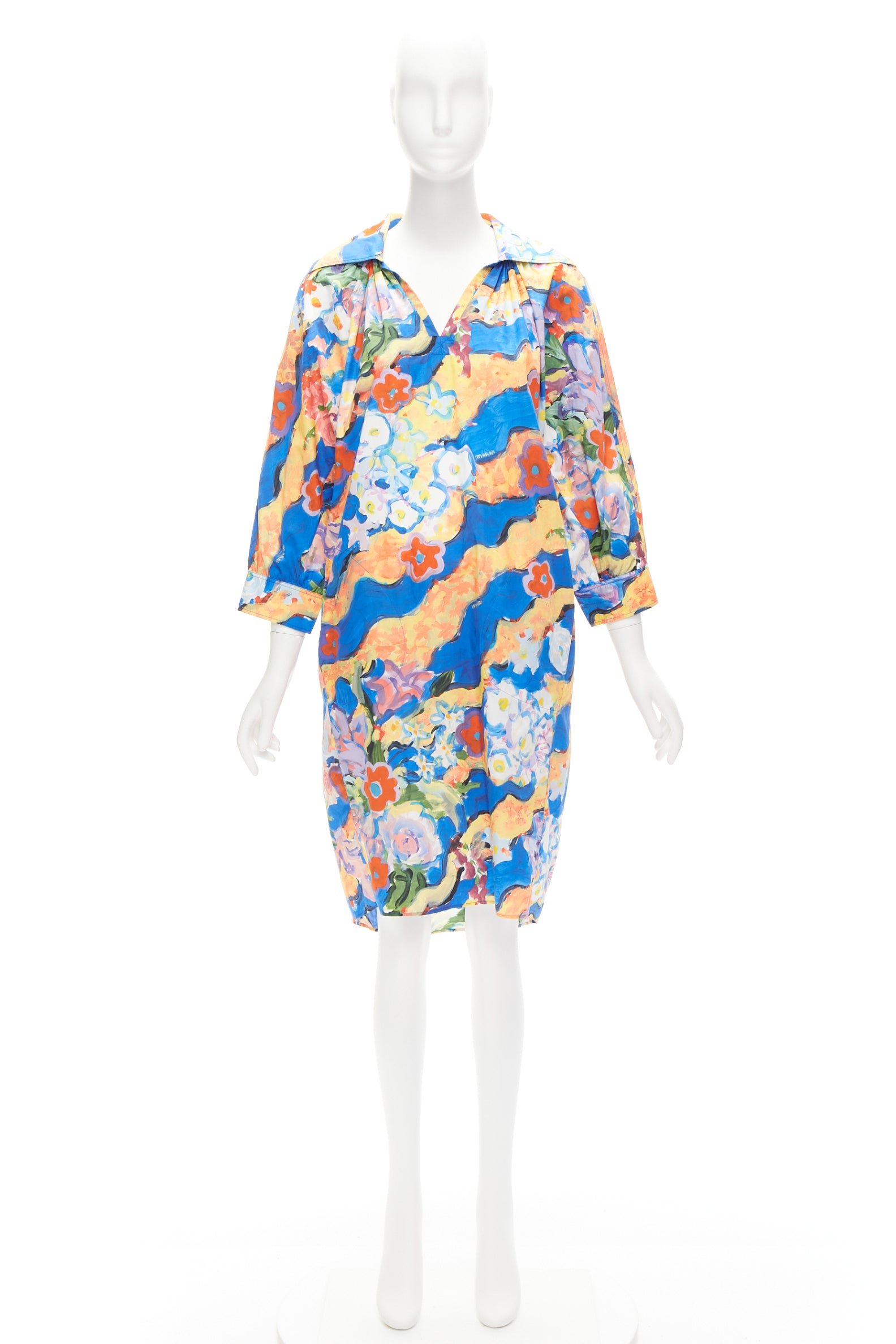 Marni Floral Batwing Dress - Image 11