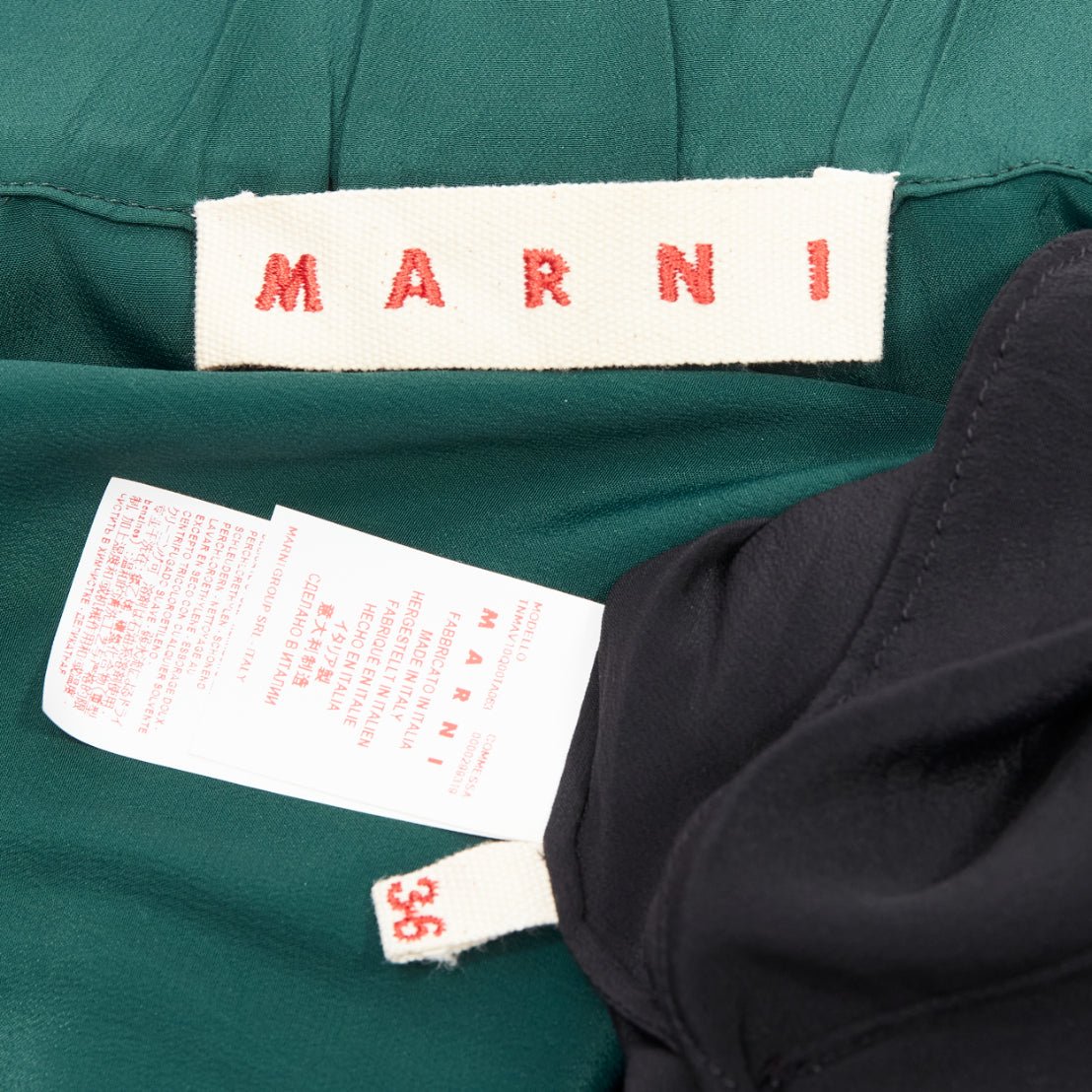 Marni Colorblock Batwing Dress - Image 10