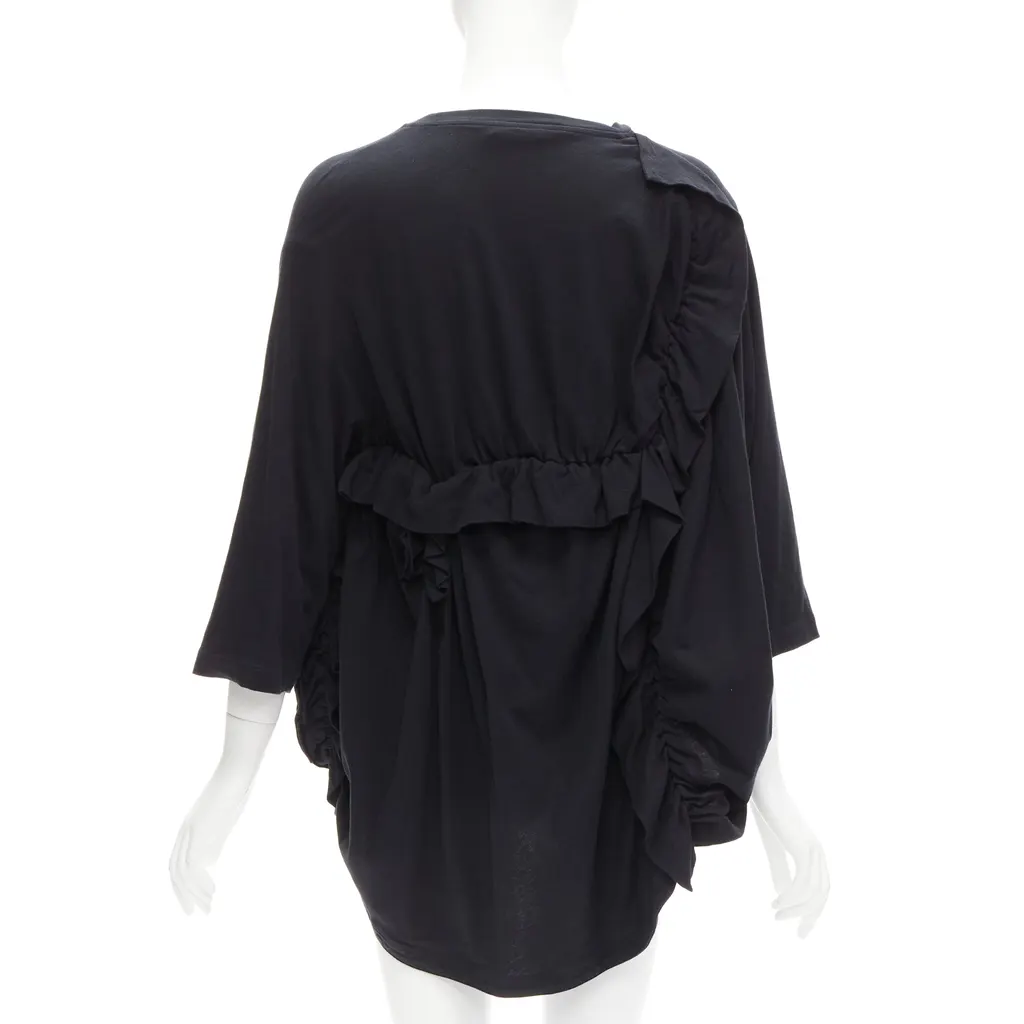 Marni Ruffle Sleeve Top Black Cotton Never worn - Box View