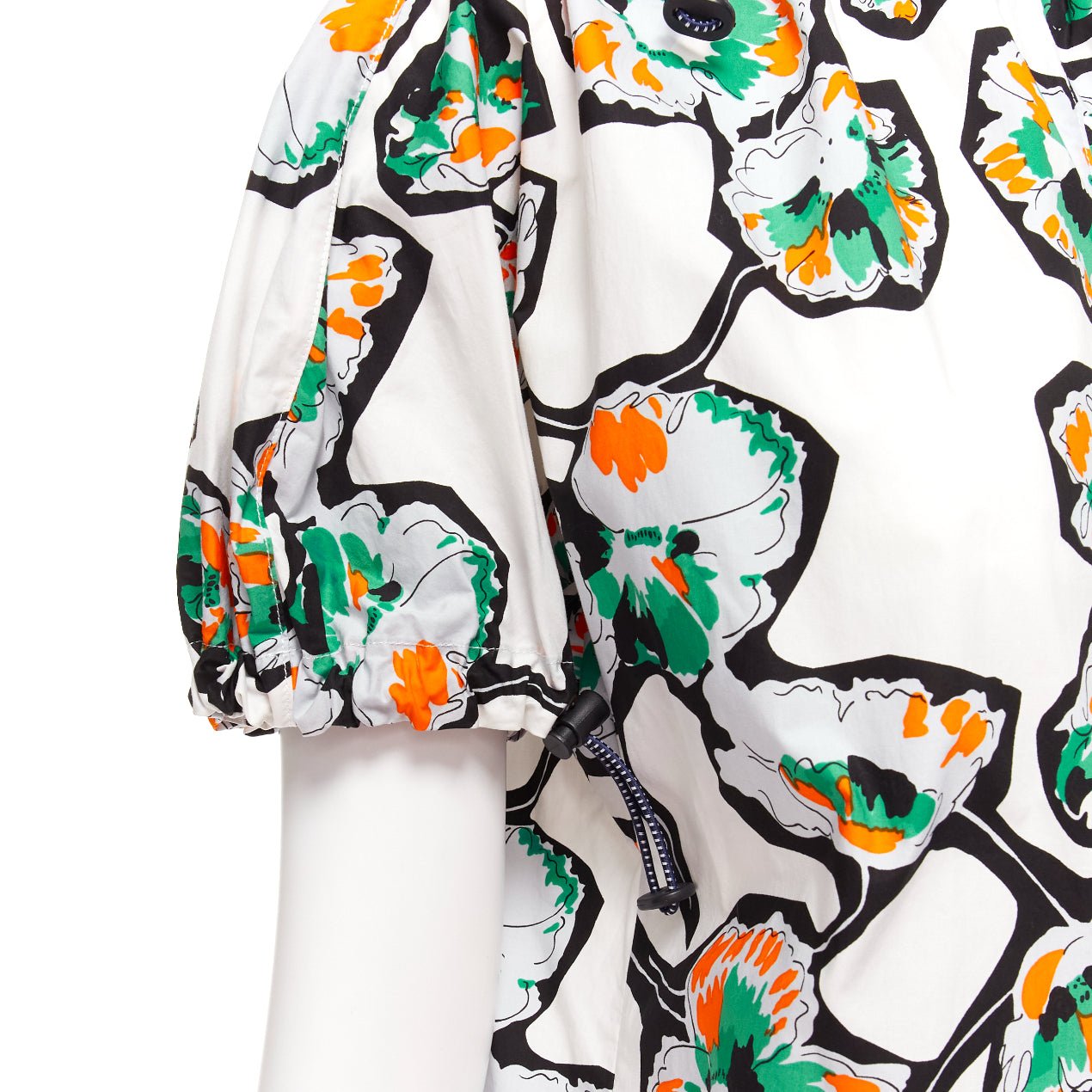 Marni Floral Toggle Shirt - Back view
