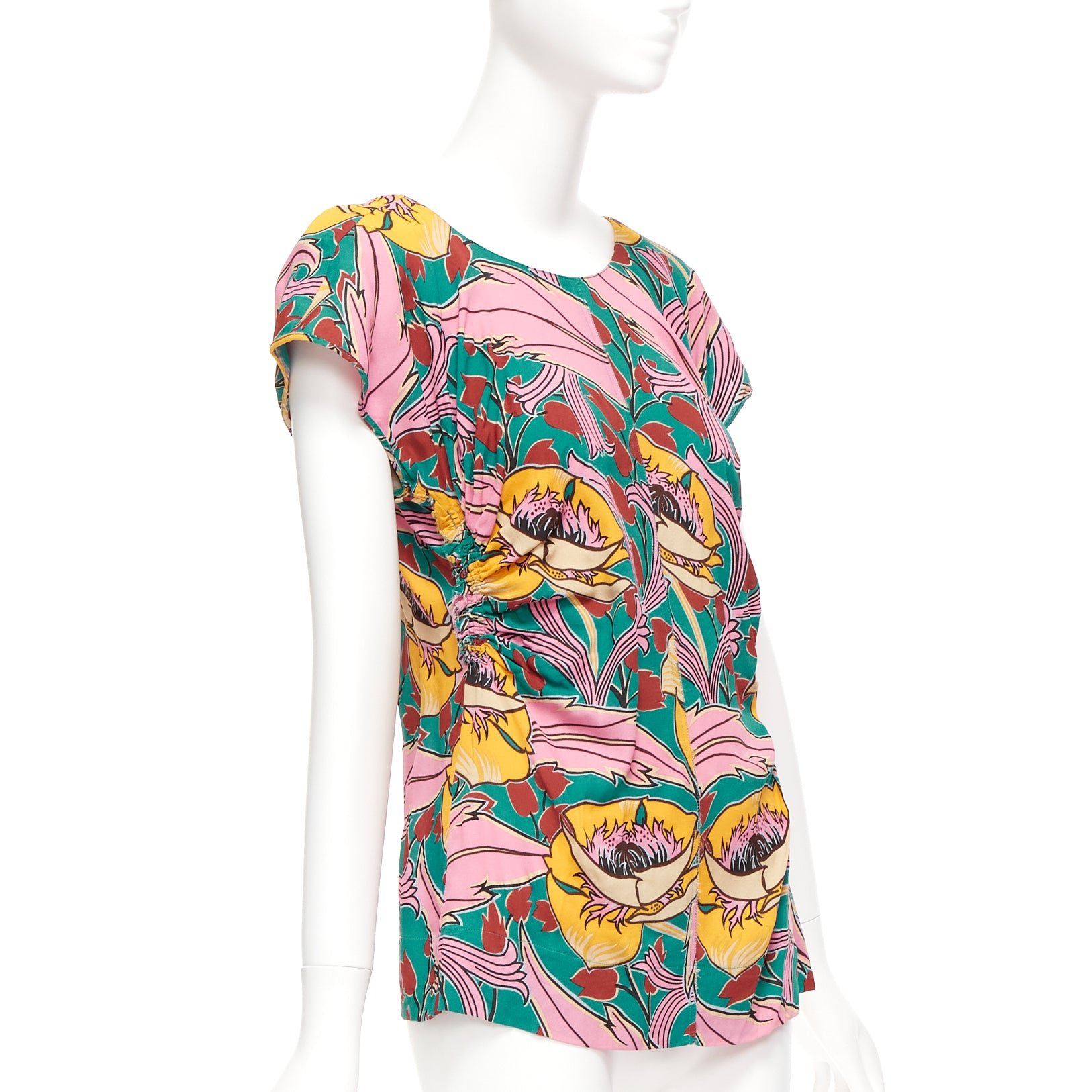 Marni Floral Gathered Top - Image 6