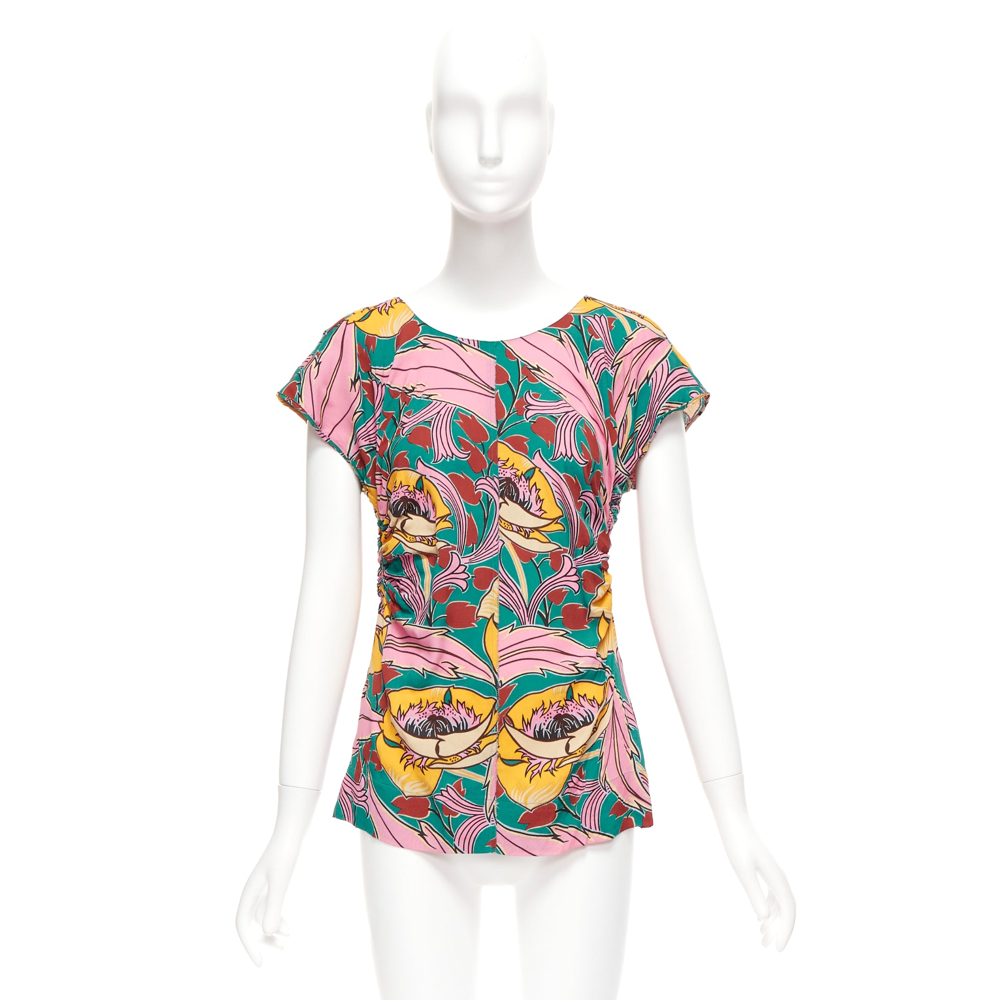 Marni Floral Gathered Top - Image 11
