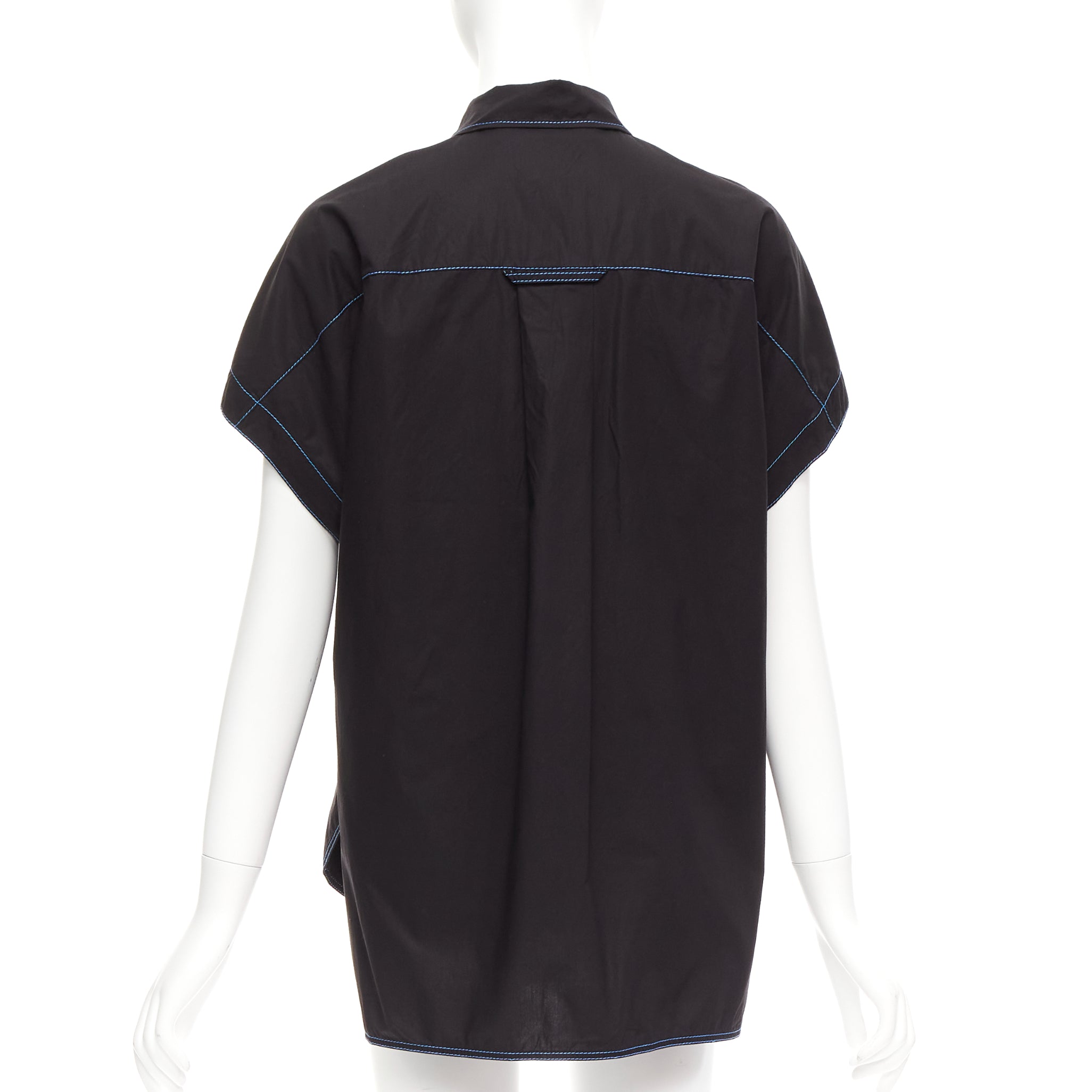 Marni Topstitched Boxy Shirt - Side view