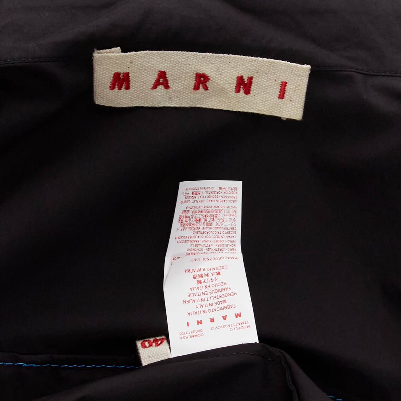 Marni Topstitched Boxy Shirt - Image 10