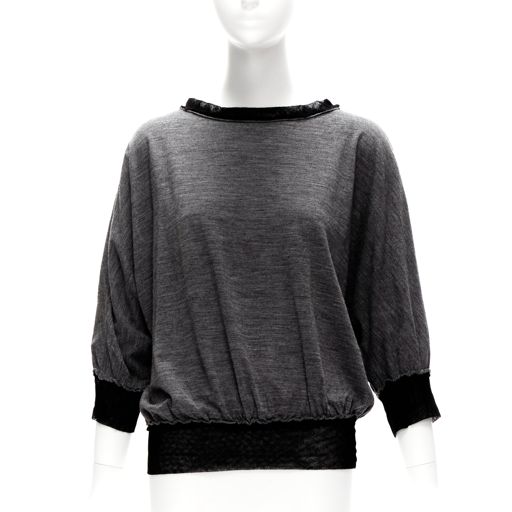Lanvin Mesh Trim Sweater