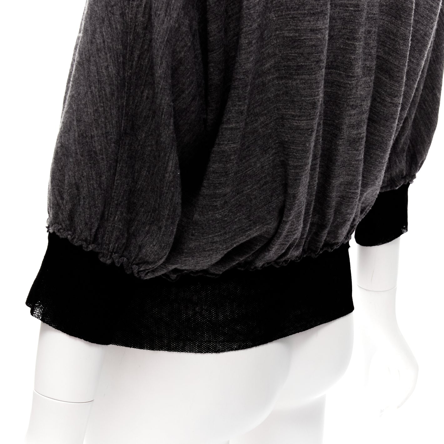 Lanvin Mesh Trim Sweater - Back view