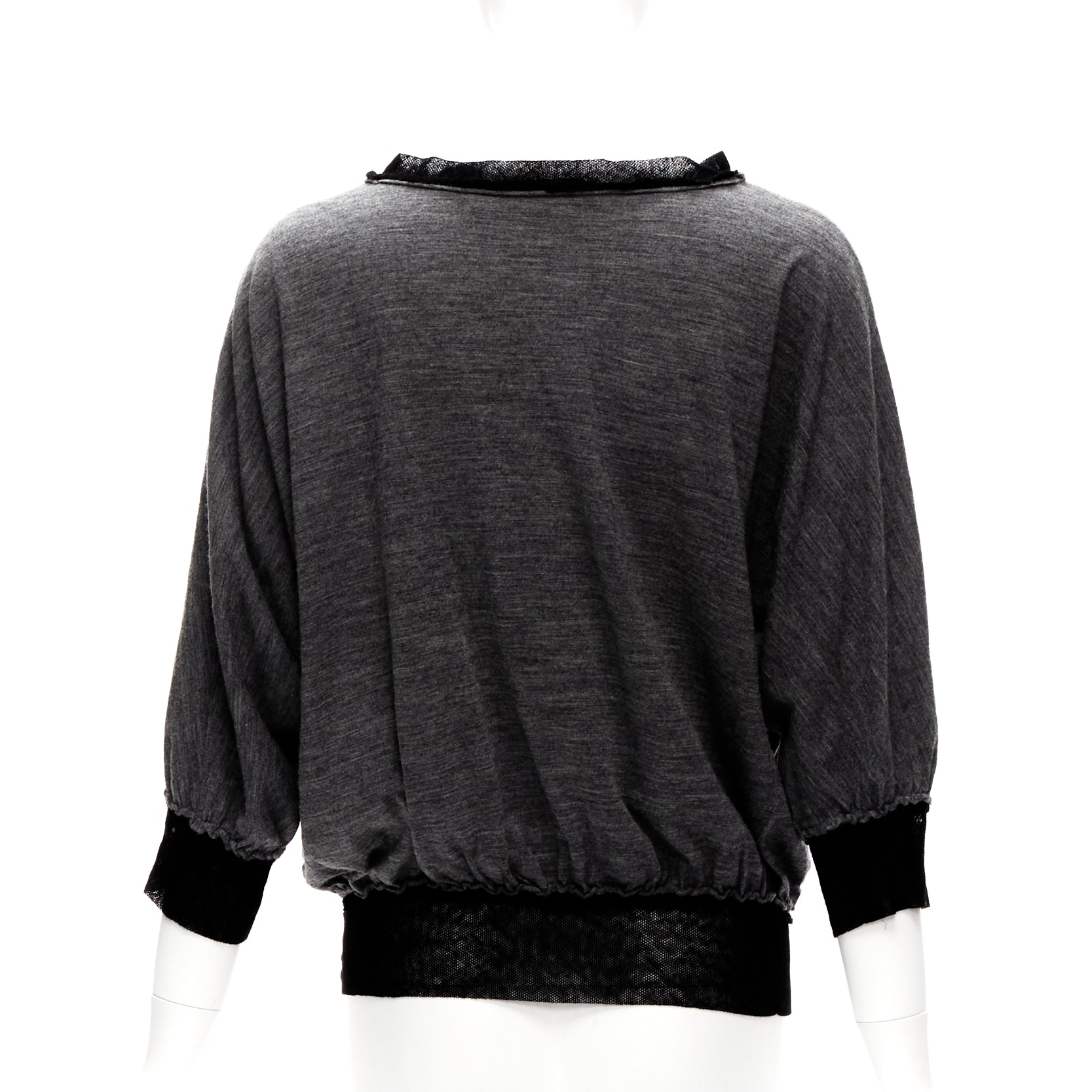 Lanvin Mesh Trim Sweater - Side view