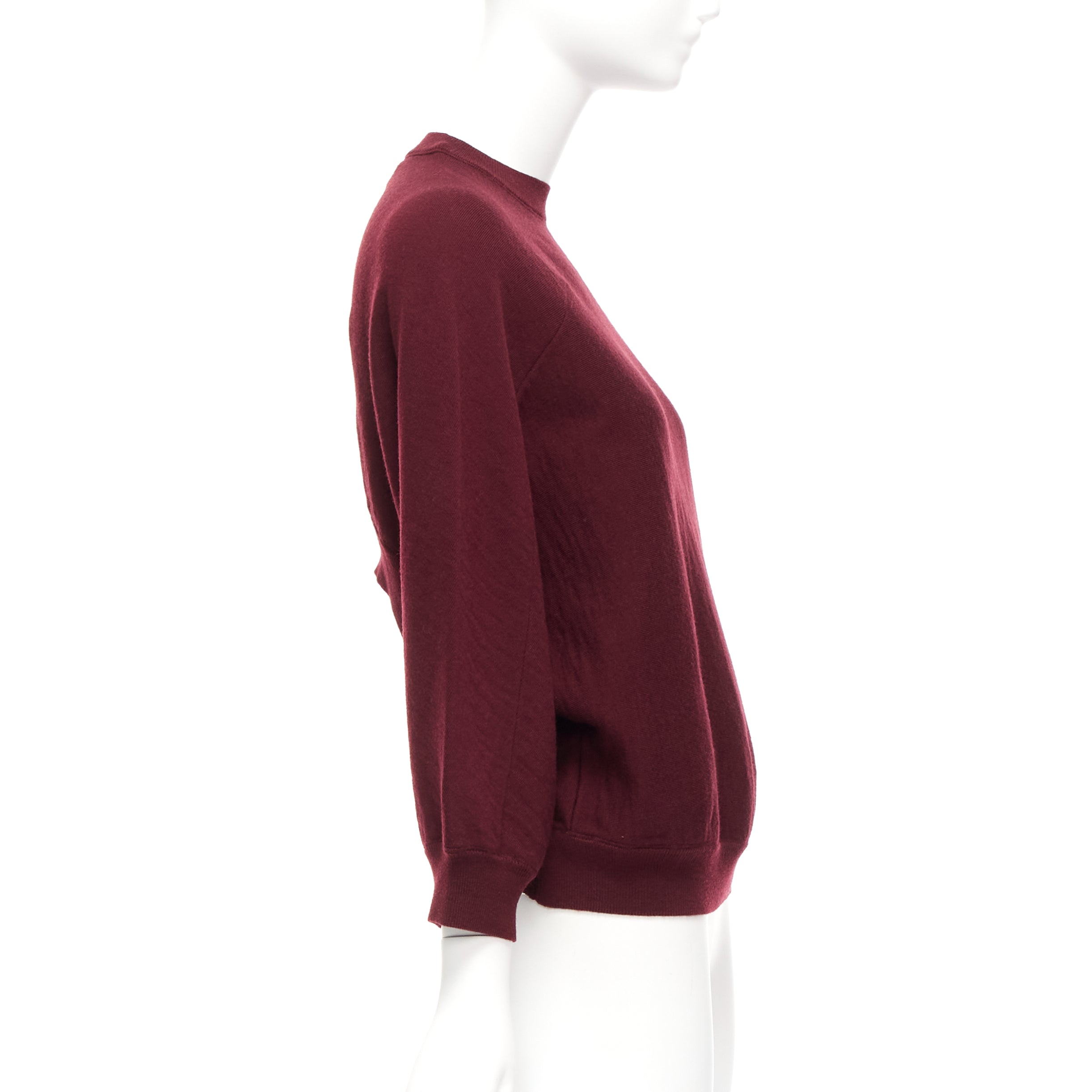 Marni Burgundy Crop Sweater - Image 6