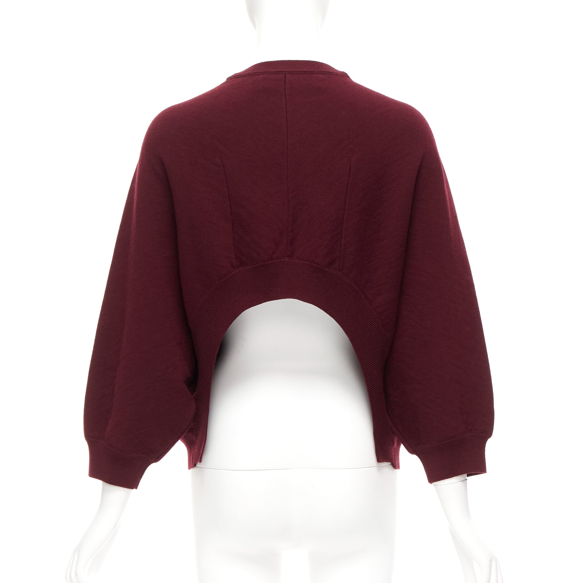 Marni Burgundy Crop Sweater - 4