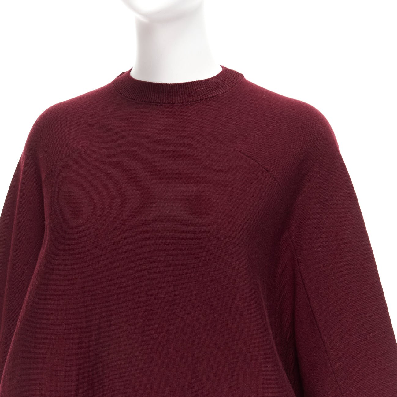 Marni Burgundy Crop Sweater - Detail 1
