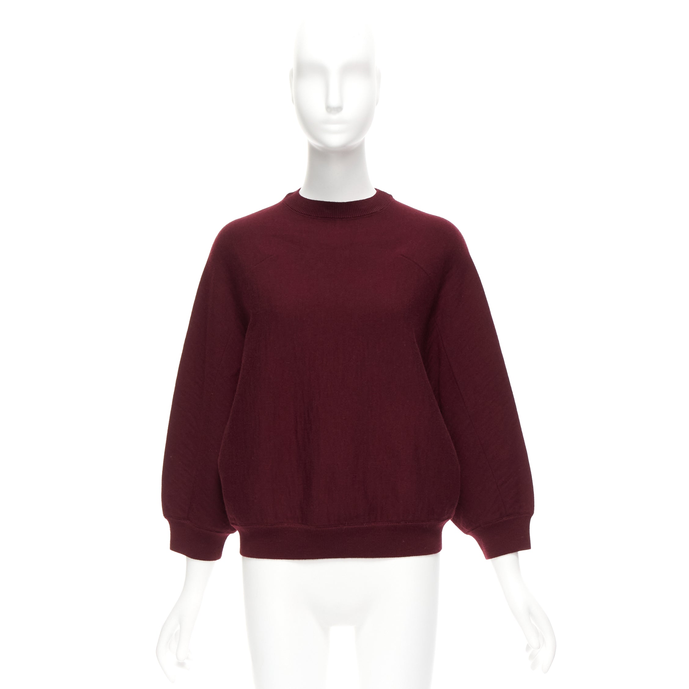 Marni Burgundy Crop Sweater - Image 11
