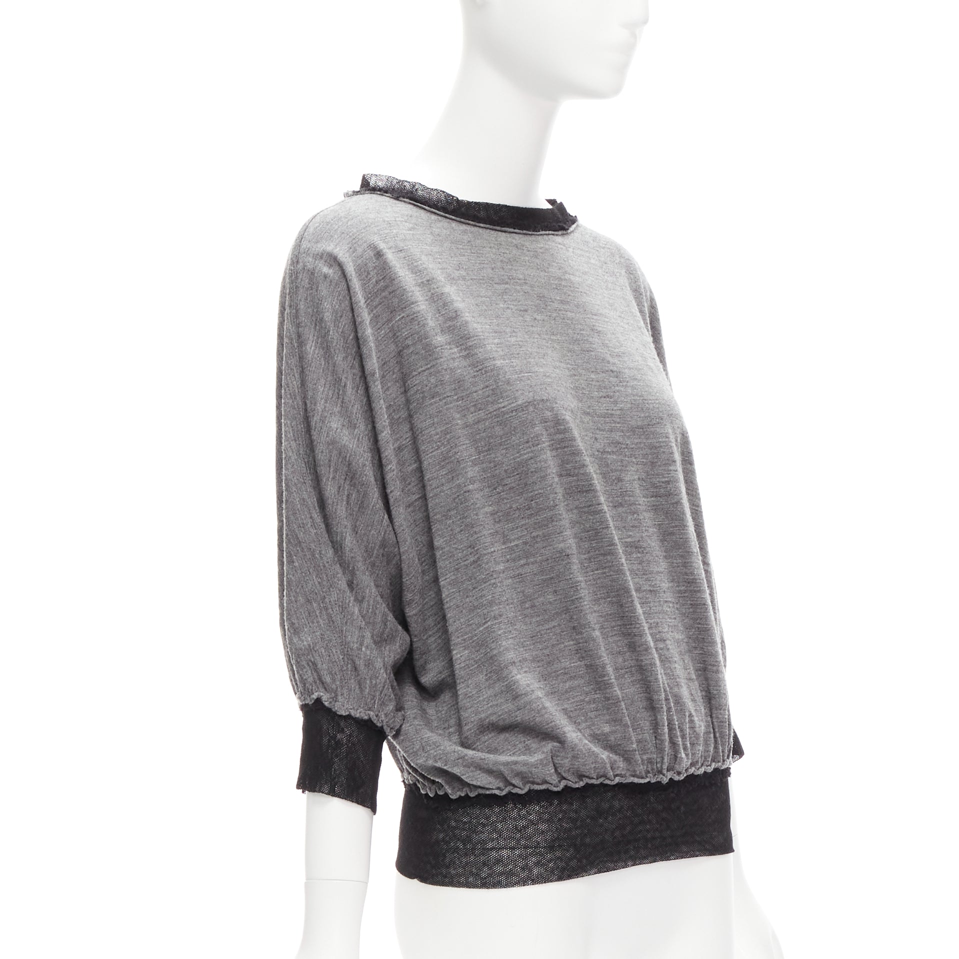 Lanvin Mesh Trim Batwing Sweater - Image 6