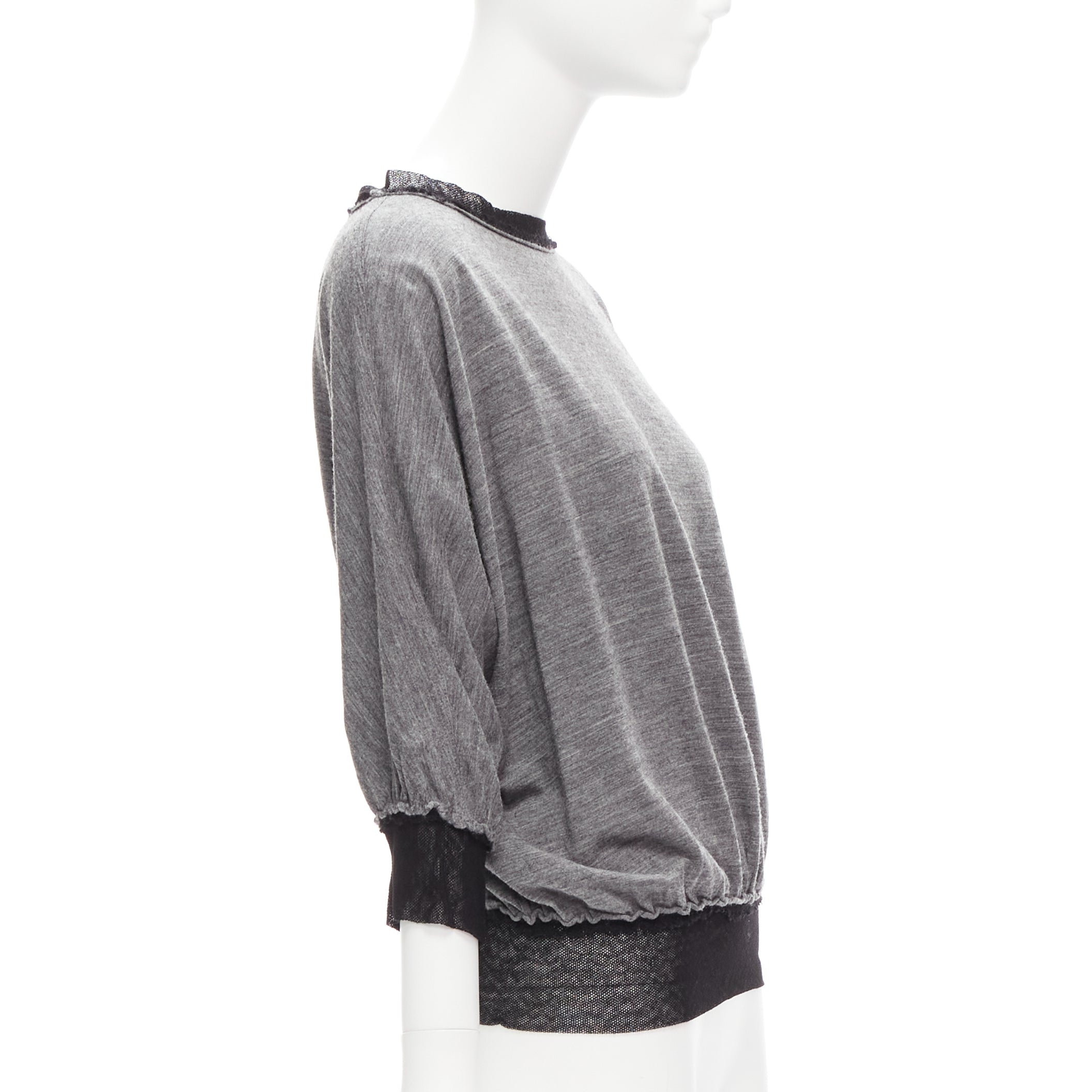 Lanvin Mesh Trim Batwing Sweater - 4