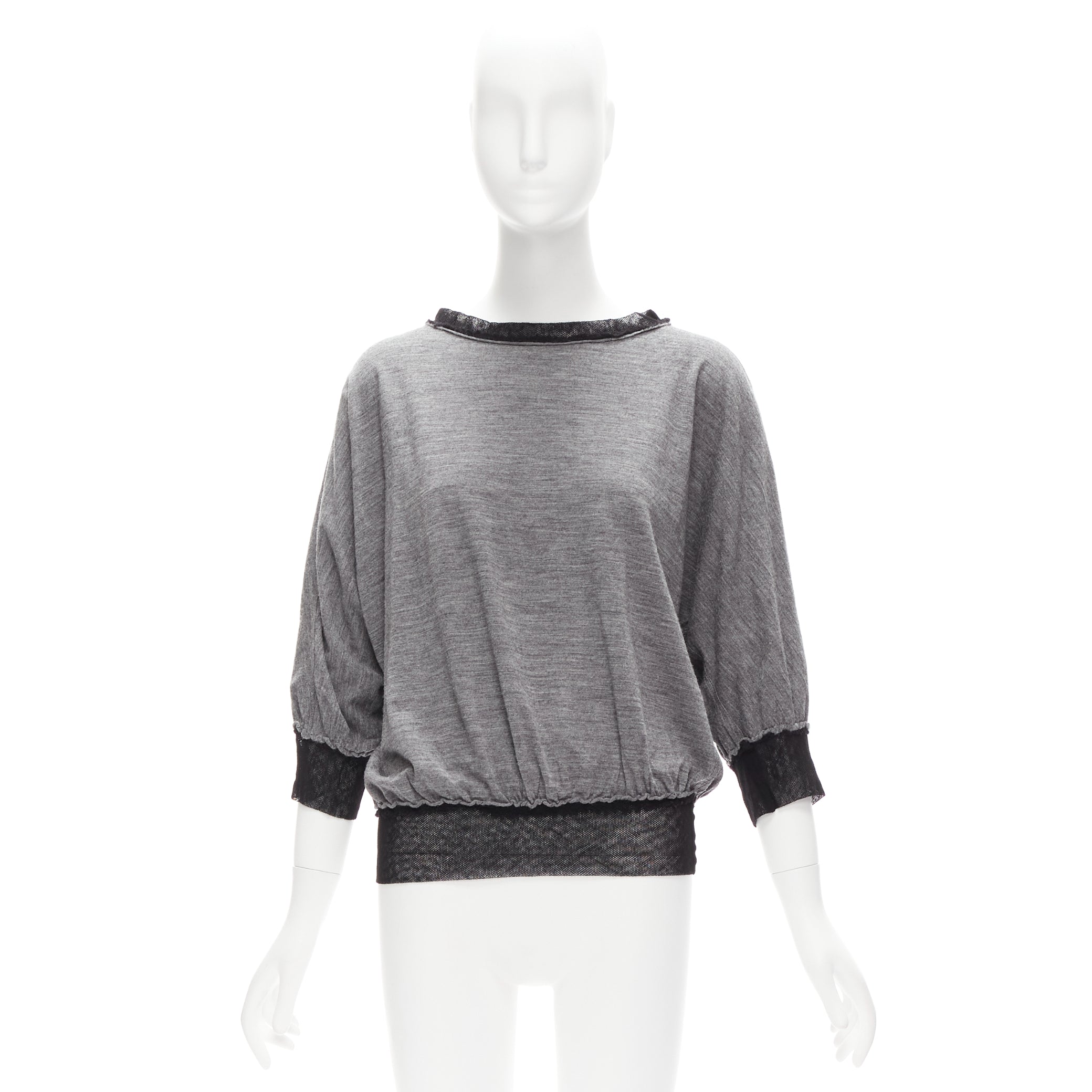 Lanvin Mesh Trim Batwing Sweater - Image 11