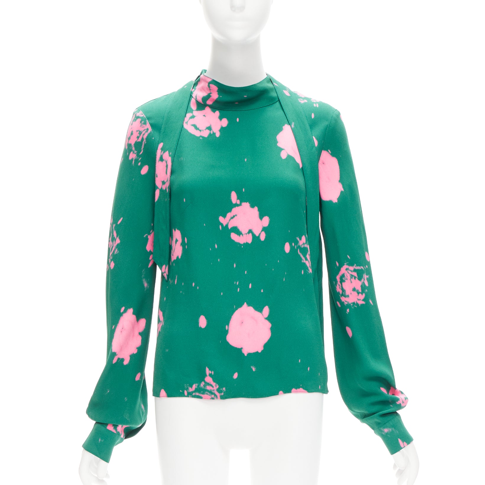 Marni Splatter Tie Blouse