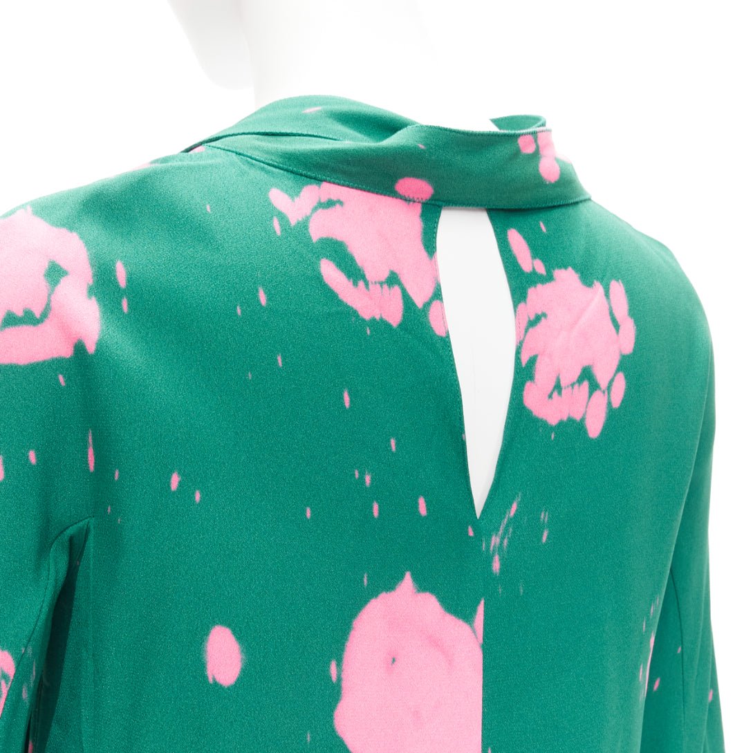Marni Splatter Tie Blouse - Back view