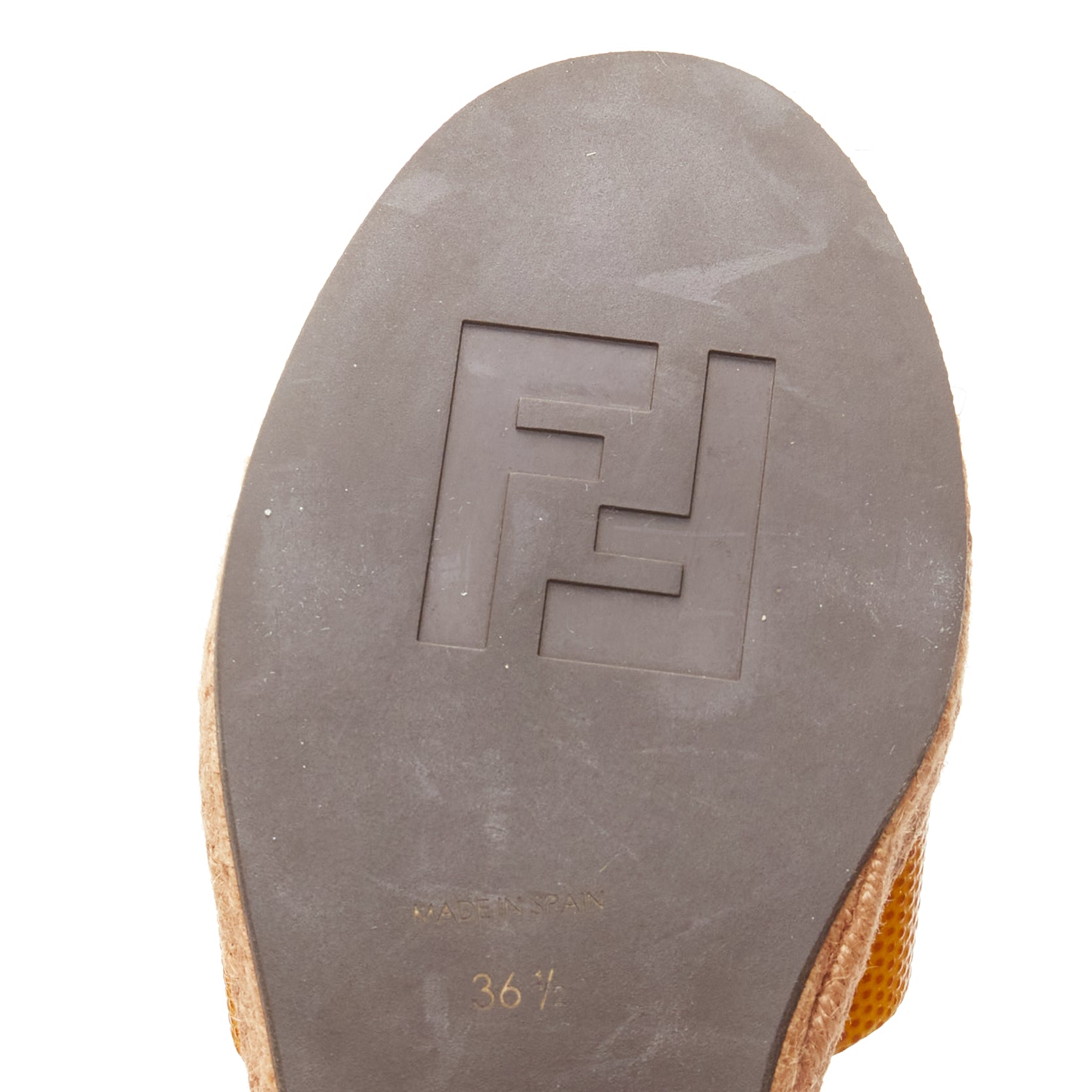 Fendi Embossed Strap Sandals - Image 13
