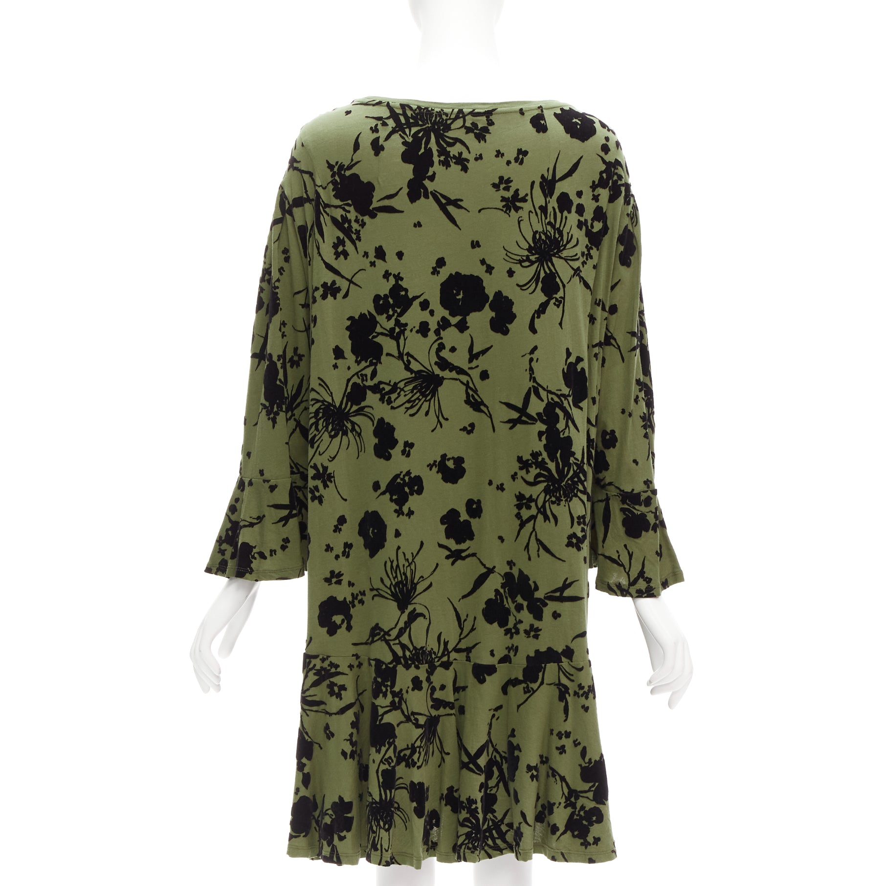Dries Van Noten Floral Flutter Dress - Side view