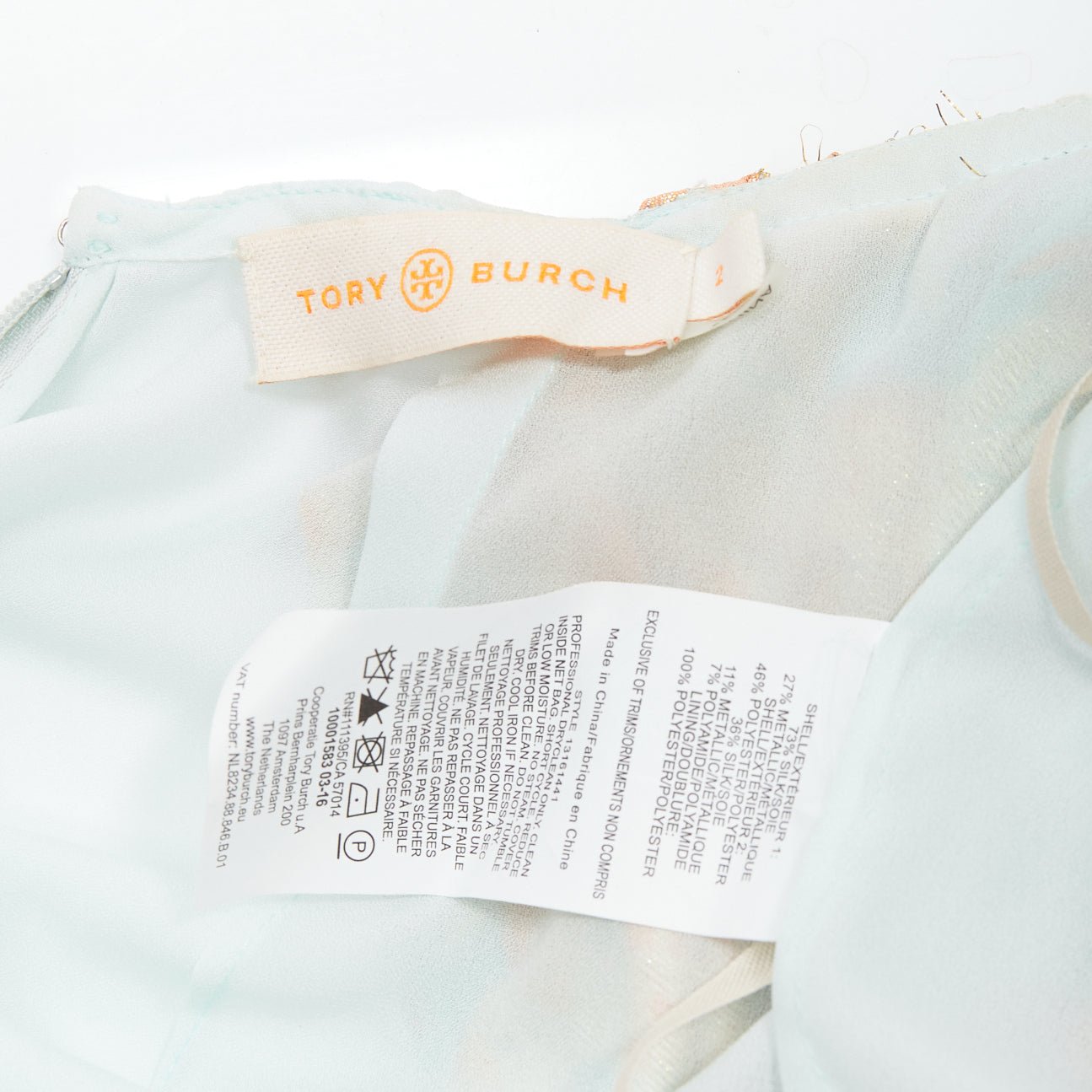 Tory Burch Metallic Lace Dress - Image 10