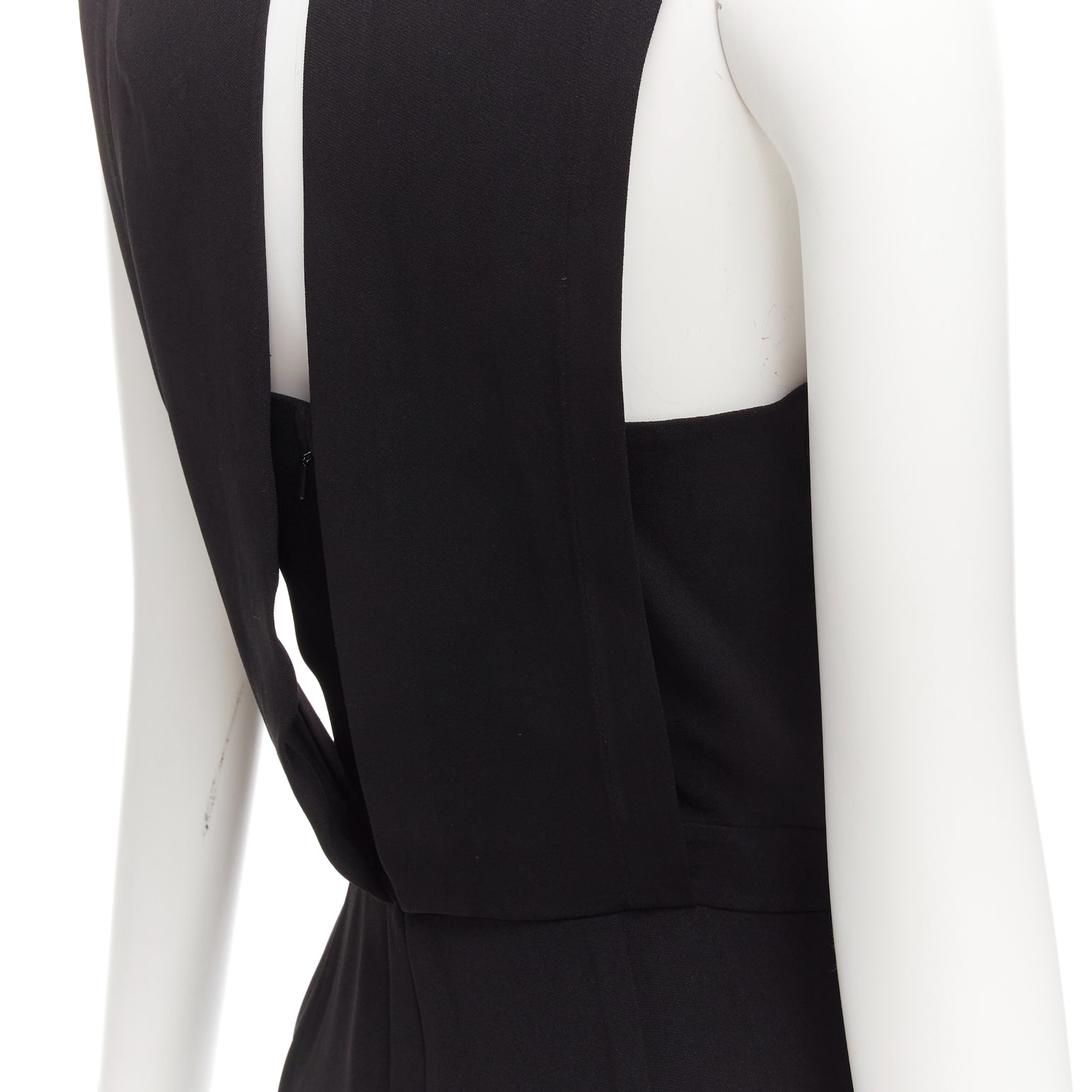 Theory Black Zip Jumpsuit - Back view