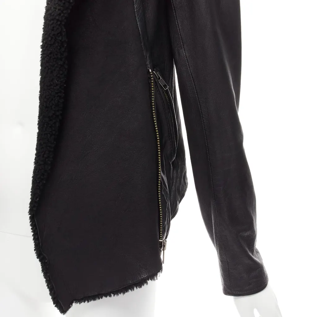 All Saints Nene Black Leather Very good - Back View