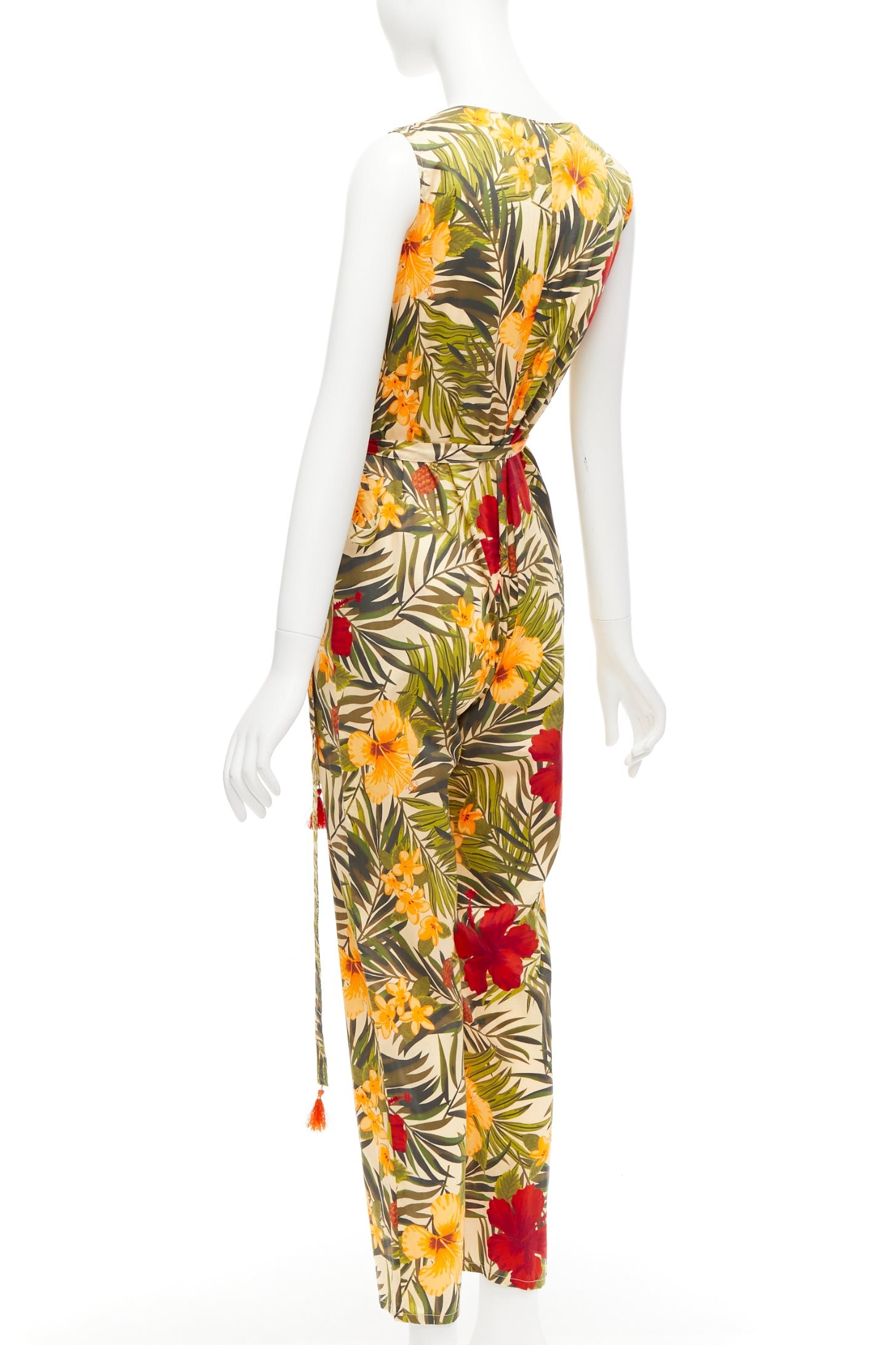 Miguelina Tropical Wrap Jumpsuit - Detail 1