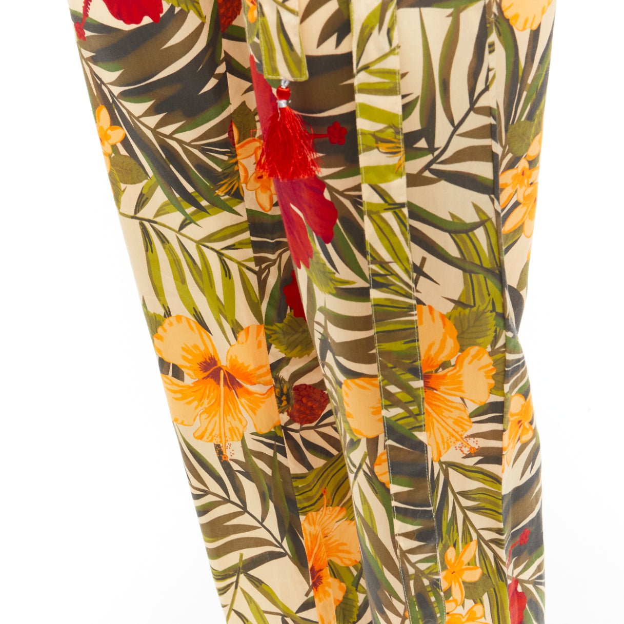 Miguelina Tropical Wrap Jumpsuit - Detail 2