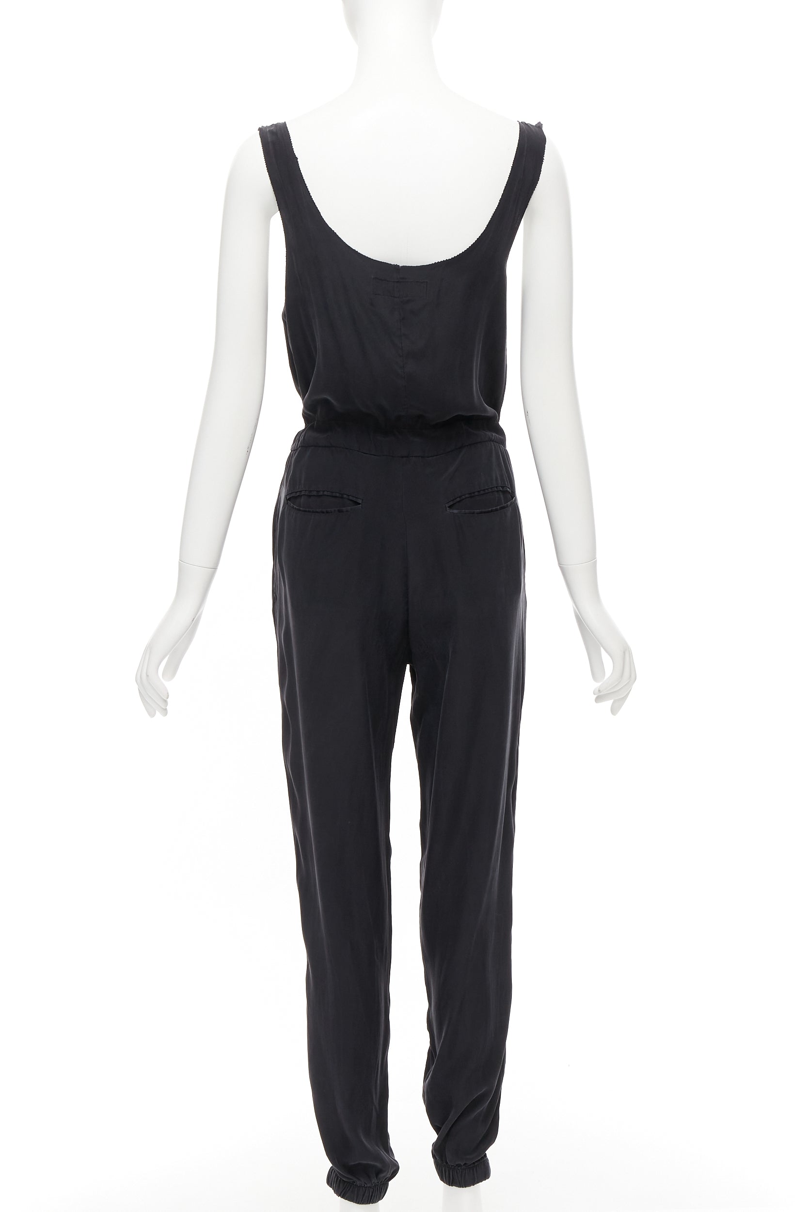 Rag & Bone Charcoal Silk Jumpsuit - Side view