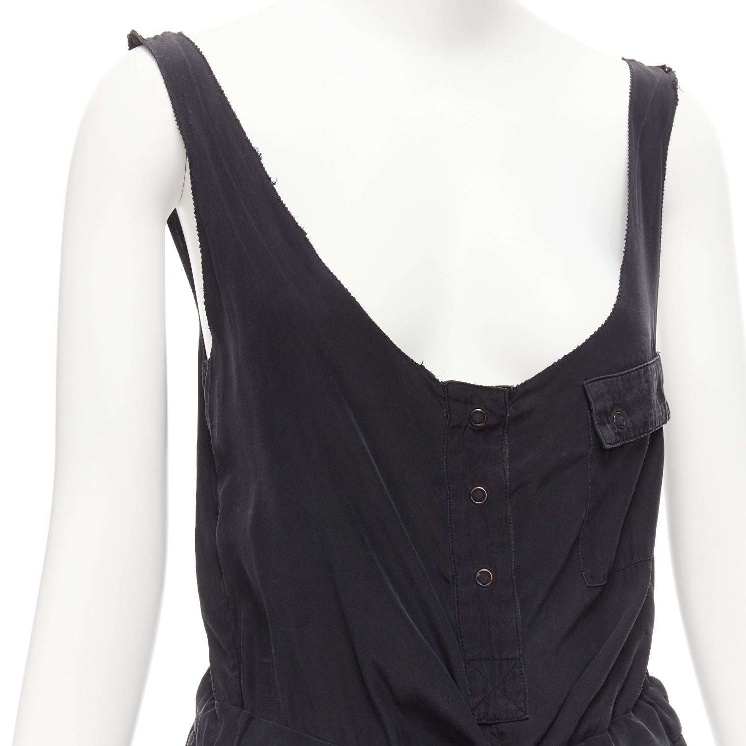 Rag & Bone Charcoal Silk Jumpsuit - Detail 2