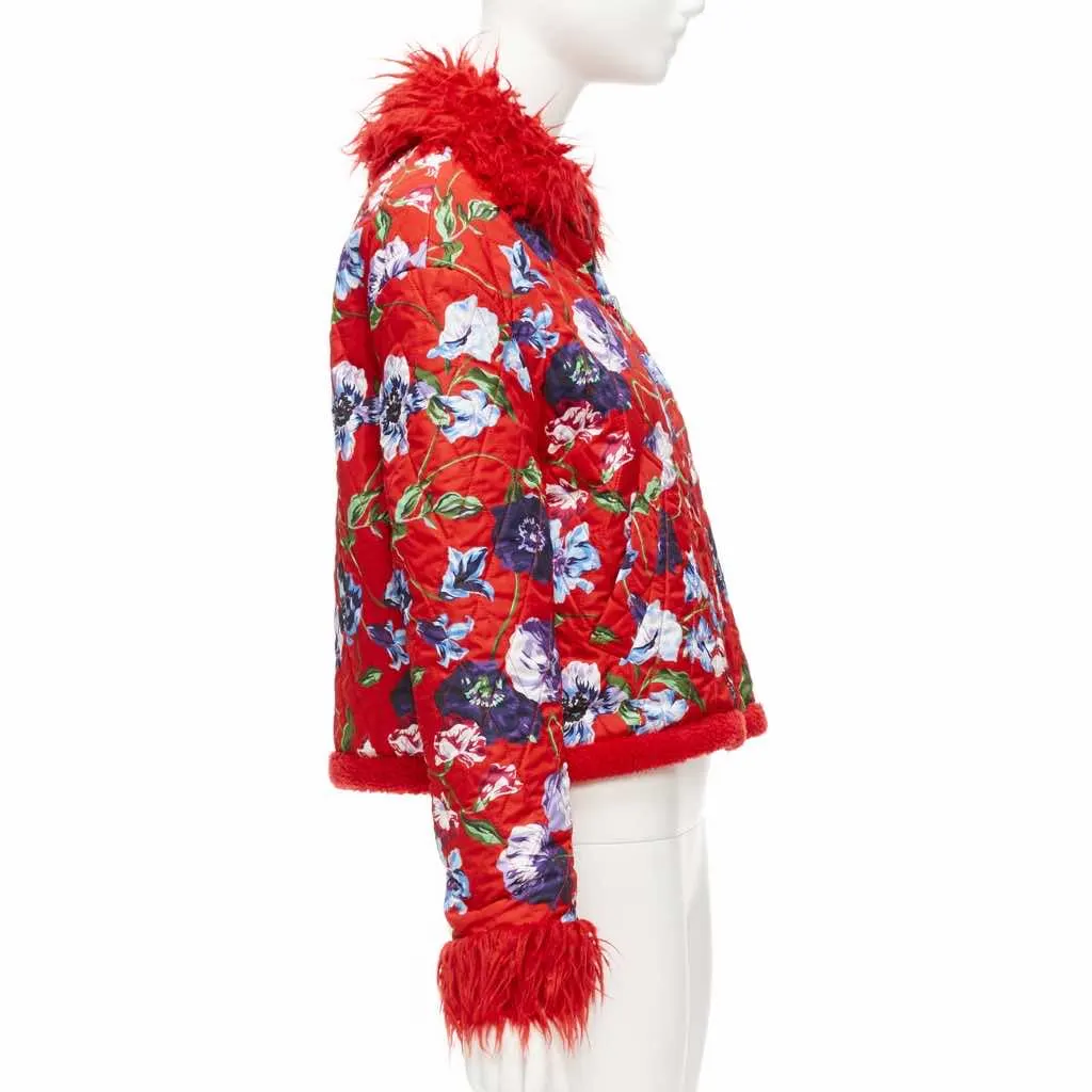Kenzo Reversible Purple Crop Jacket Red Polyester Never worn - Box View