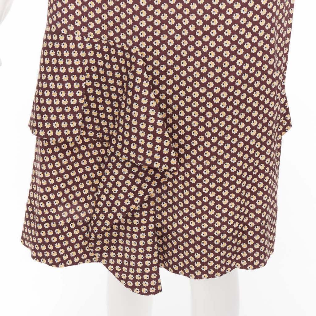 Marni Floral Ruffle Skirt - Back view