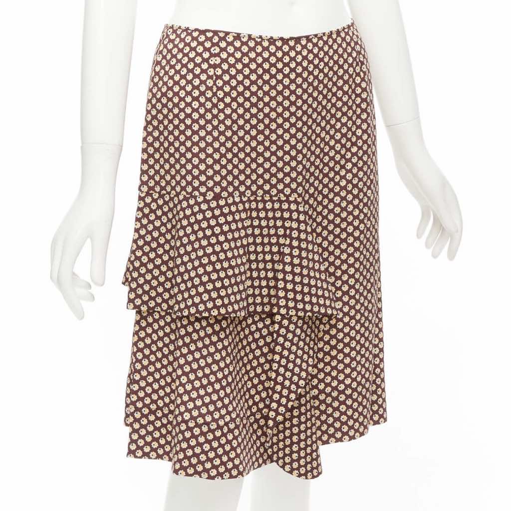 Marni Floral Ruffle Skirt - Image 6
