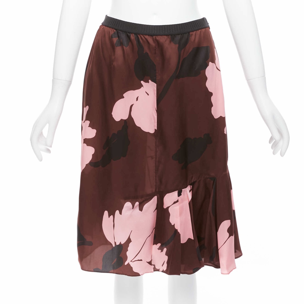 Marni Floral Elastic Skirt