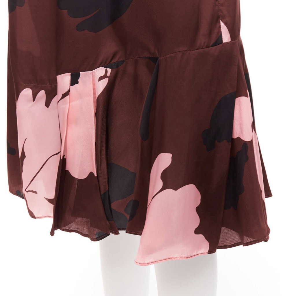 Marni Floral Elastic Skirt - Back view