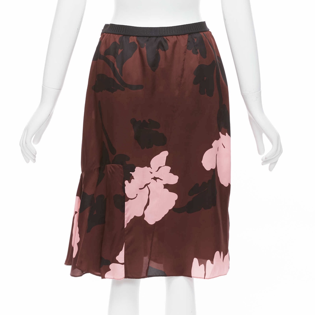 Marni Floral Elastic Skirt - Side view