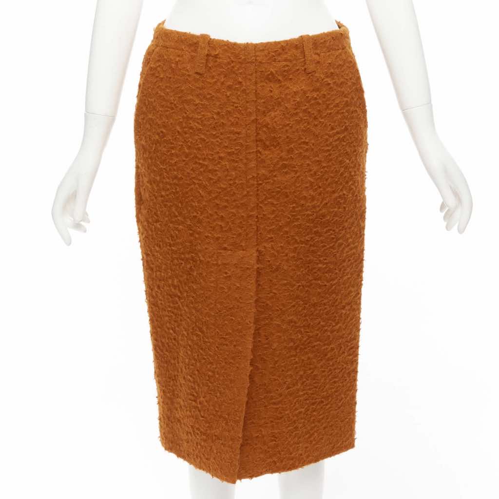 Marni Alpaca Slit Skirt