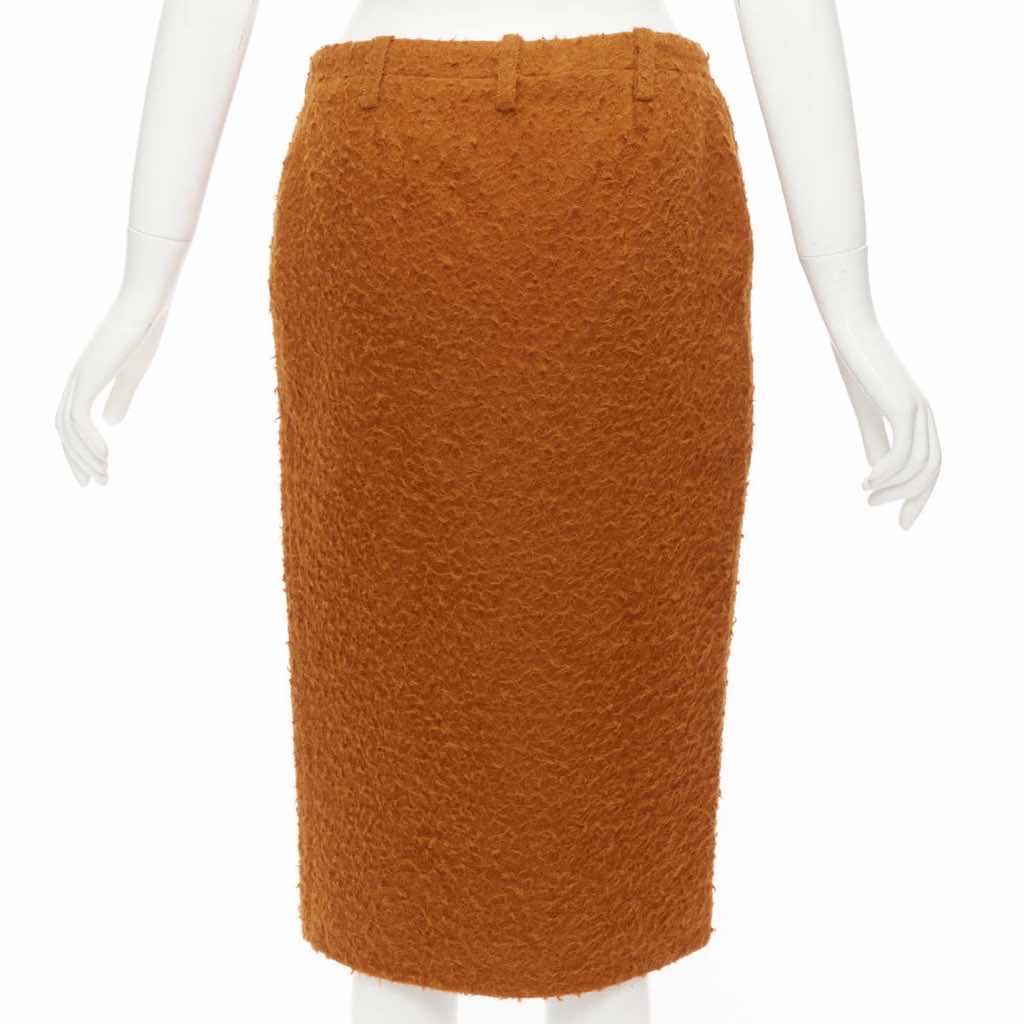 Marni Alpaca Slit Skirt - Side view