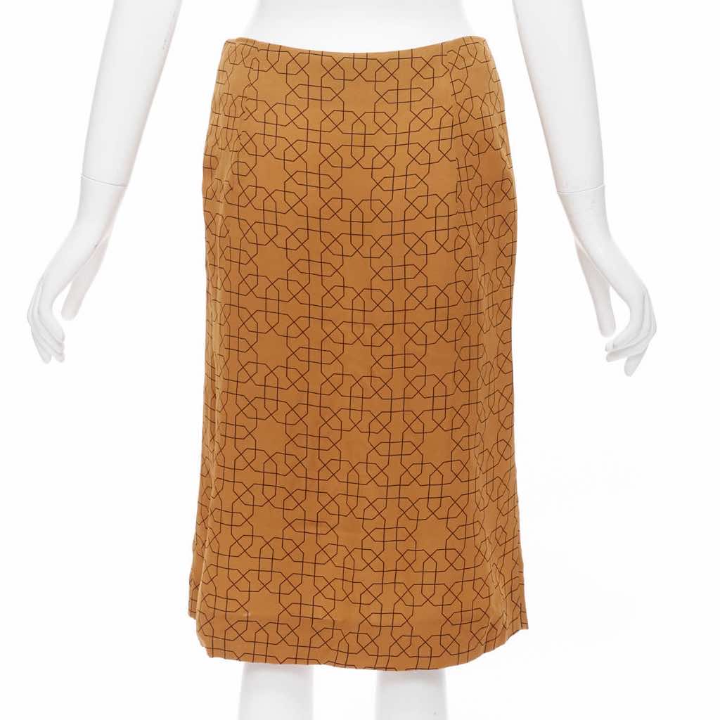 Marni Geometric Knee Skirt - Side view