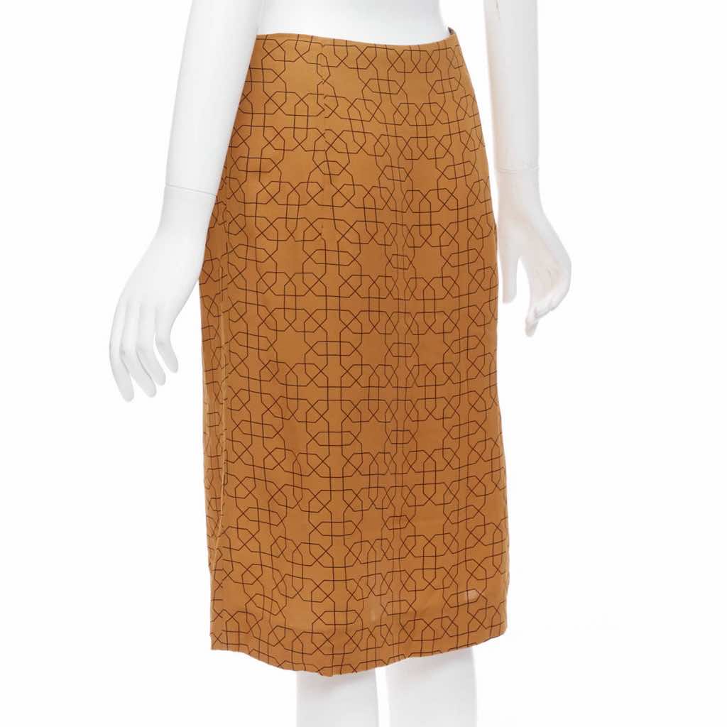 Marni Geometric Knee Skirt - Detail 1