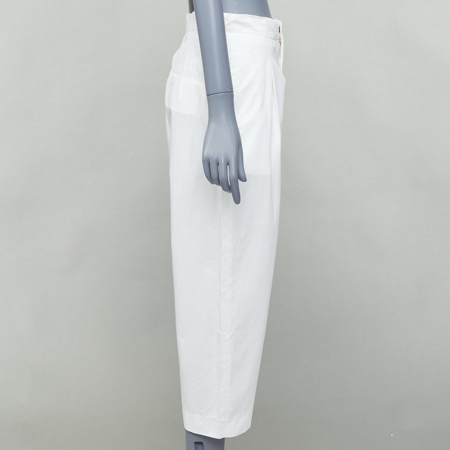 Marni White Pleated Pants - 4