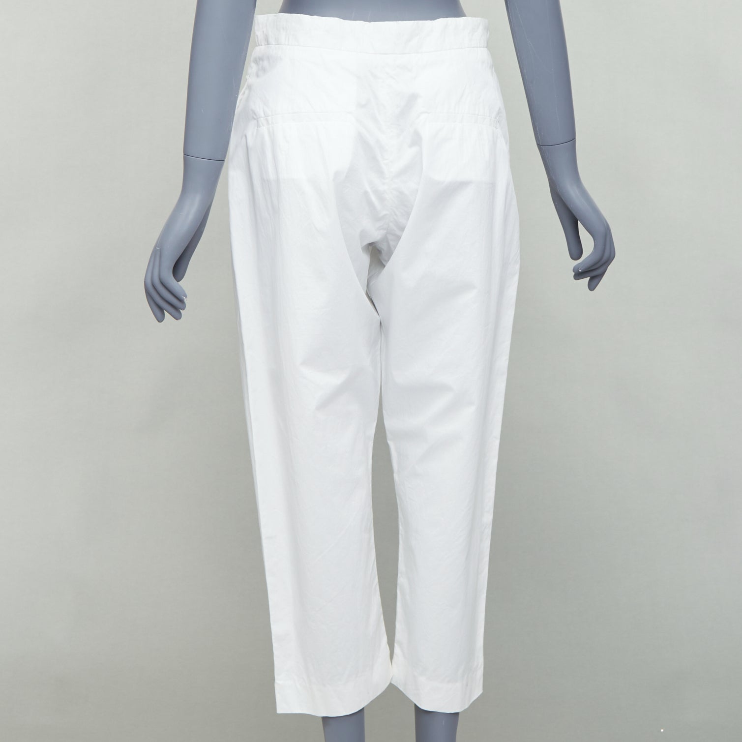 Marni White Pleated Pants - Side view