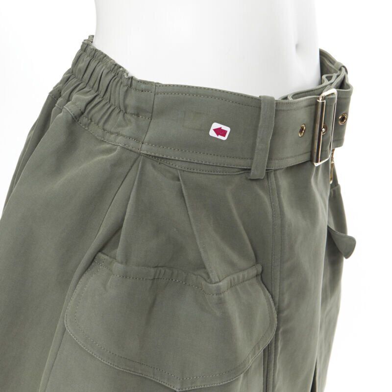 Kenzo Khaki Pocket Skirt - Detail 2
