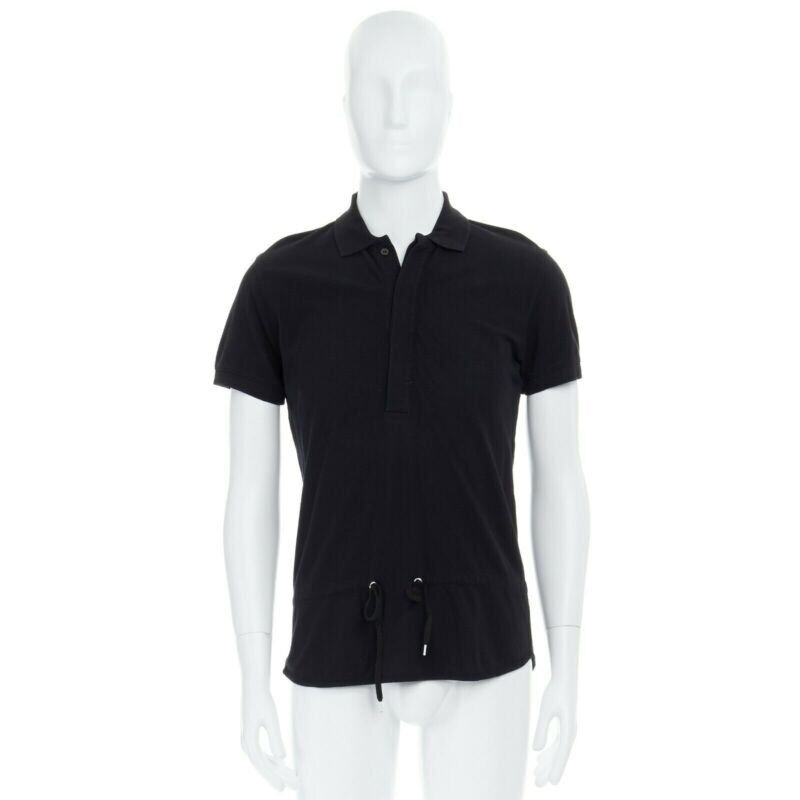 Kris Van Assche Drawstring Polo Shirt - Back view