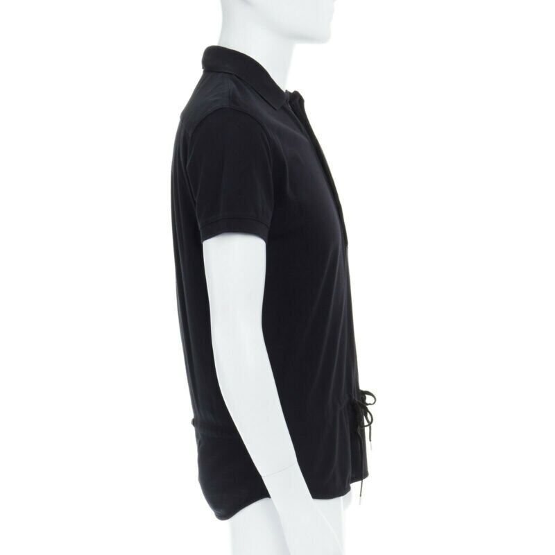 Kris Van Assche Drawstring Polo Shirt - 4